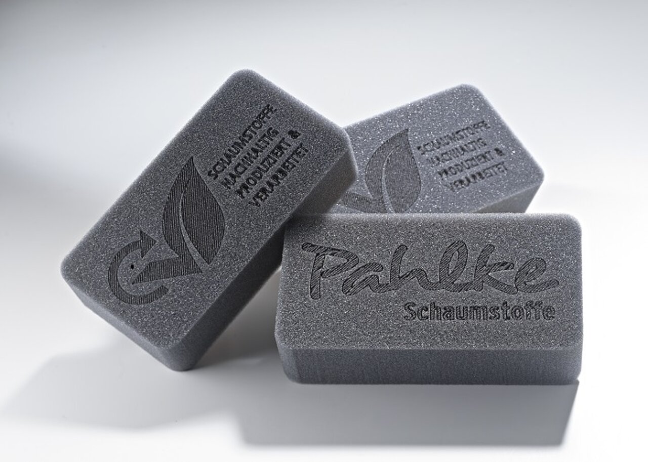 Pahlke Schaumstoffe - Polishing sponge made from sustainable foam engraved with a laser Care sponges made from soft foam