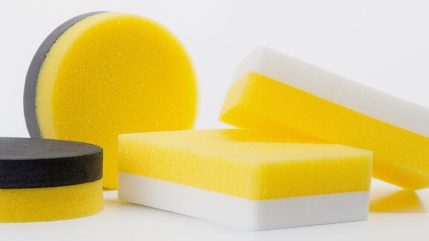 Application sponges are suitable to apply care products as well as for care