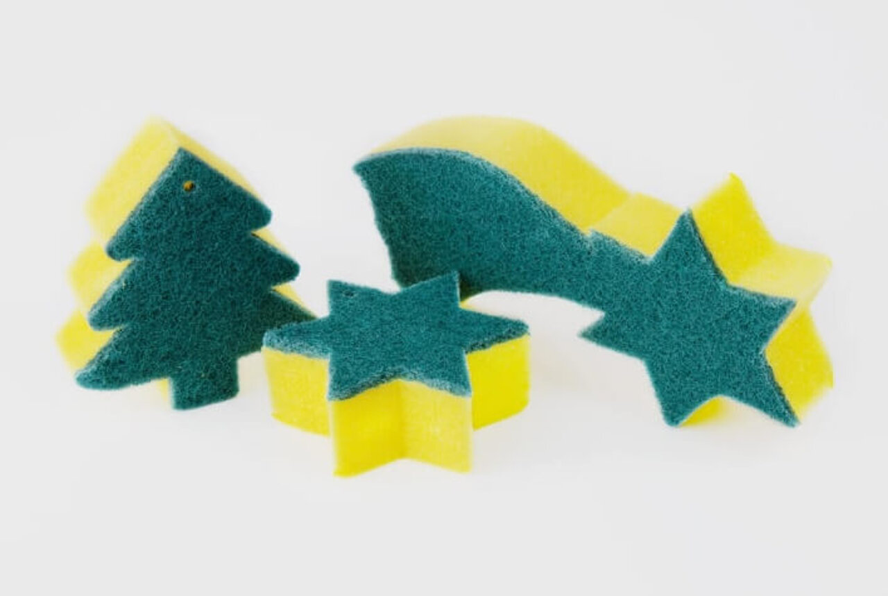 Pahlke Schaumstoffe - Non-woven Sponges - Motif Sponges Christmas-themed non-woven sponges made from PUR foam