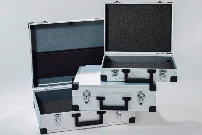 Pahlke Schaumstoffe - Aluminium cases - Case inserts Aluminium cases with case inserts
